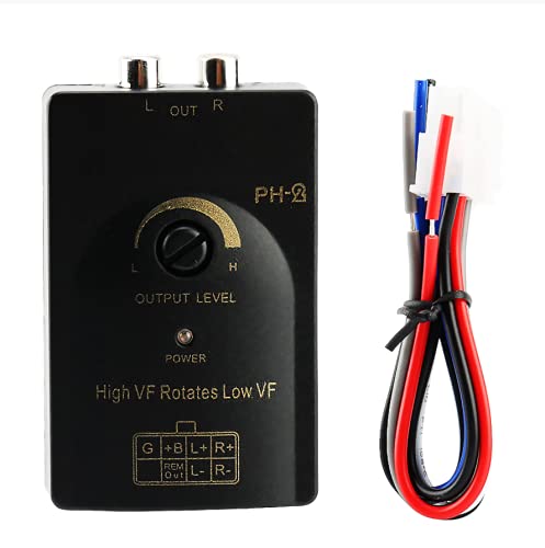 Hi Low Adapter Subwoofer - Car Speaker Level Converter High to Low Car Speaker Level Converter Auto Car Output Stereo Speaker High to Low Level Converter with Delay Function