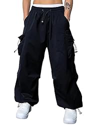 JMIERR Parachute Pants for Men Fasion Loose Fit