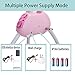 WBPINE Baby Swing Cradle, Automatic Baby Bassinets Swing Crib for Boys and Girls with Music (Pink)