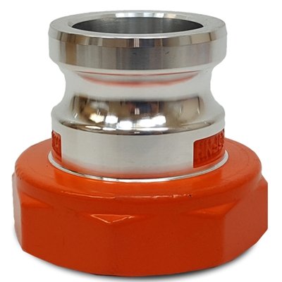 Hi-Viz Aluminum 2" Male Cam & Groove x 2 1/2" Female NH