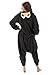 Emolly Fashion Adult Penguin Animal Onesie Costume Pajamas for Adults and Teens (Small, Penguin) Black/White