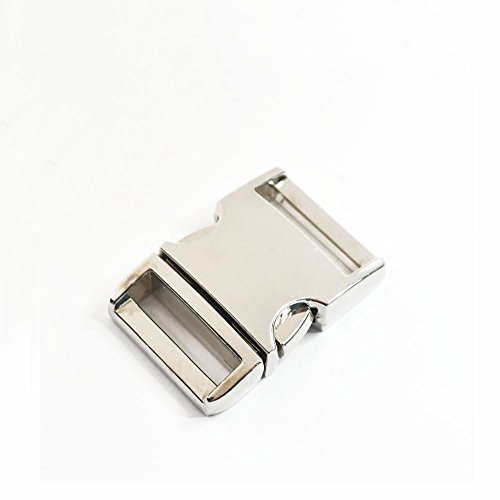 1Inch Silver Color Heavy Duty Metal Side Release Buckles (Pack of 5Pcs