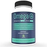 Omega Fish Oil Pills | Over 1200 mg Premium Omega 3 Fish Oil Pills | 420 mg Omega 7 Supplement 1000 mg EPA and DHA | Pure Burpless Odorless Capsules | Heart and Brain Health | Joint Pain | Fatty Oils