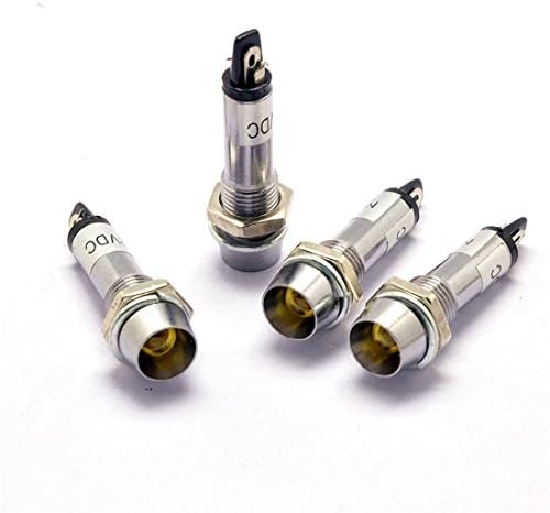4x 12V 8mm Car Boat Truck LED Dashboard Dash Warning Indicator Signal Light Lamp