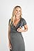 Baby Be Mine Ultra Soft Maternity/Nursing Nightgown Dress, Breastfeeding Nightwear (M 6-8, Dark Grey)