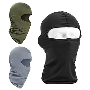 YAVO-EU Fiets masker Lycra bivakmuts 3 stuks unisex motormasker wandelen sport outdoor fietsen licht