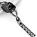 TOYOUTHS Bling Bracelet Compatible With Fitbit Versa 2 for Women - Stainless Steel Wristband Replacement for Versa Lite Edition/SE - Dressy Metal Strap Bangle Black