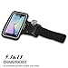 J&D Armband Compatible for Samsung Galaxy S6 Edge Armband, Sports Armband with Key Holder Slot for Galaxy S6 Edge Running Armband, Perfect Earphone Connection While Workout Running, Black
