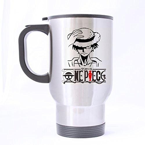 Japan Anime Cartoon One Piece Monkey D Luffy Painting Custom Travel Mug 14 OZ Office Home Cup