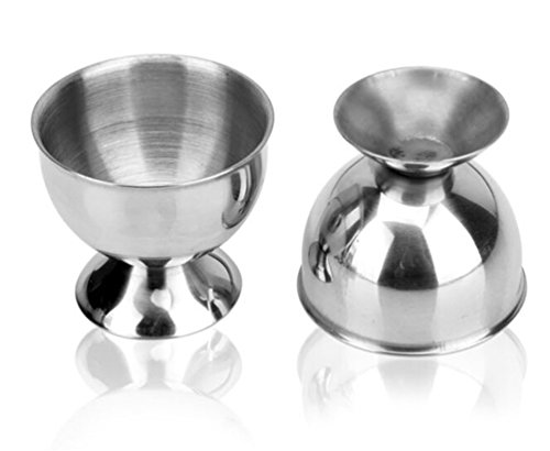 image for Gooday Pack of 4 Pcs Stainless Steel Poached Egg Cups Soft Boiled Egg 