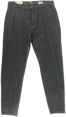 Selected Homme Mens Schhwulfi Tapered Herringbone Pants Gray 34/32