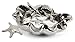 IMAX 64102-4 Cortland Silver Starfish-Set of 4