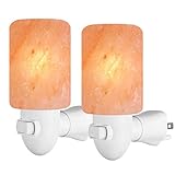 Arvidsson Himalayan Salt Lamp, Salt Lamp Night Light with 4 Bulbs, Natural Crystal Salt Light with ETL Approved Wall Plug for Lighting & Air Purifying -2 Pack