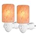 Arvidsson Himalayan Salt Lamp, Salt Lamp Night Light with 4 Bulbs, Natural Crystal Salt Light with ETL Approved Wall Plug for Lighting & Air Purifying -2 Pack