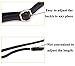 Purse Strap Replacement - Adjustable Microfiber Leather for Crossbody Bag or Handbag - 34 Inch- 59 Inch Long 1 Inch Wide, Black with Gunmetal Clasp, by Beaulegan