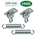 GoWi-Tools Porch Swing Hanging Kit Indoor & Outdoor, Up to 1400 lbs, (2) Heavy Duty Cast Iron Ceiling Mount, (2) 8