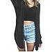 Orangeskycn Knitted Sweater Women Long Sleeve Knitted Cardigan Loose Sweater Outwear Jacket Coat (L, Black)