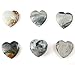 Picasso Jasper Stone Puffed Heart Shaped Rock