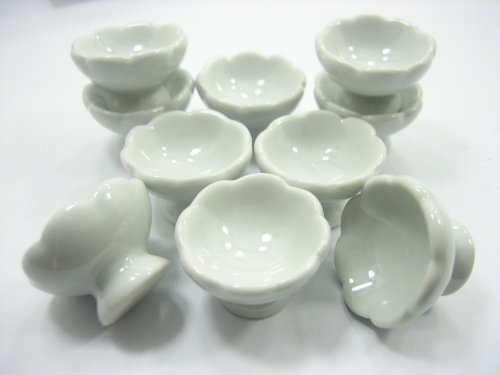 10x25 mm White Ice Cream/ Fruit Bowl Dollhouse Miniature Ceramic Deco 10077