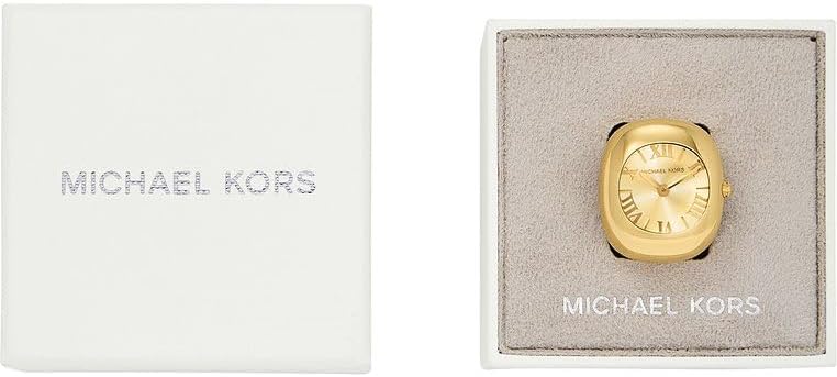 Reloj analógico de Cuarzo para Mujer con Correa de Acero Inoxidable MK4847, Dorado, Moderno