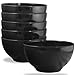 Calypso Basics by Reston Lloyd Melamine Bowl, Set of 6, Black