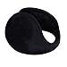 Ear Warmers Men Women Solid Soft Plush Winter Earmuff (Plush Black) primary