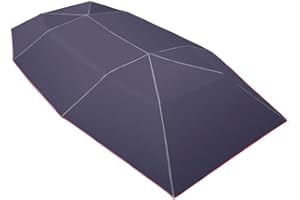 Geynutaly Universal Car Sun Shade Umbrella Cover Tent Cloth Uv Protect Waterproof 4.2 x 2.1M Blue