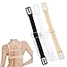 Women's 3 PACK Non Slip Elastic Bra Strap Clips Holder - Adjustable & Concealing