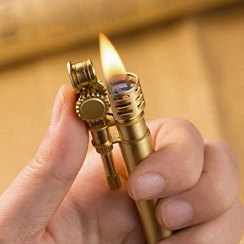 SULGR Men's Retro Lighter Kerosene Lighter Windproof Plating Original Copper Wheel Kerosene Lighter