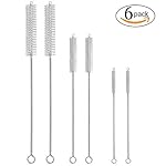 Hiware Drinking Straw Brush Kit - ( 3-size ) 6-piece Straw Cleaner - Cleaning Brush For Multiple Size Straws