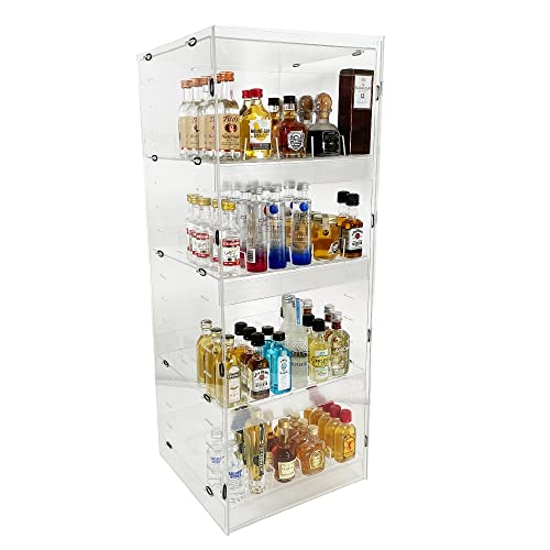Mini Liquor Bottle Display w/Adjustable Shelves & Dividers 12W Pricepulse
