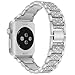 Genuine Leather Bands Compatible with Apple Watch Band 38mm 40mm 42mm 44mm, Superior Leather Watch Wristband for iWatch SE Series 8/7/6/5/4/3/2/1 (Diamond, 38mm/40mm)