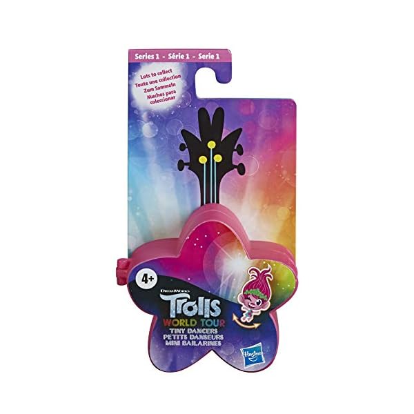 DreamWorks Trolls World Tour Tiny Dancers Surprise 4pack Series 2, Tiny Dancers Dolls, Clips, Rings and Glasses, Toy for…