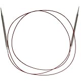 ChiaoGoo Red Lace Circular 60 inch (152cm) Stainless Steel Knitting Needle Size US 11 (8mm) 7060-11