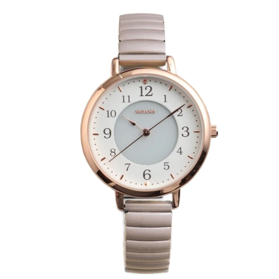 SOJure ASS171-1 Women's Solar Analog Wristwatch, Gray, For Commuting to Work or School