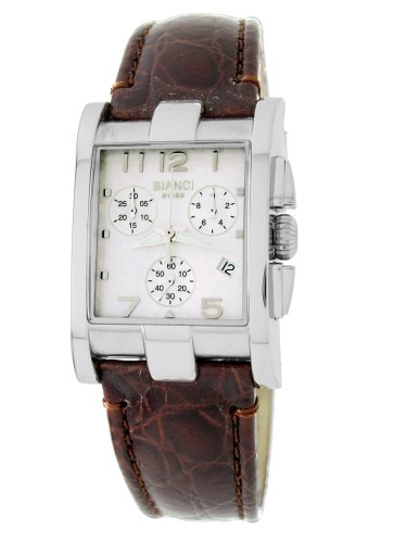 Roberto Bianci Midsize 9036LEA_WHT Swiss Chronograph with Date Watch