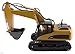 Memtes® 15 Channel Full Functional Remote Control Excavator Tractor Construction Toy, Metal Shovel, with Lights and Sounds