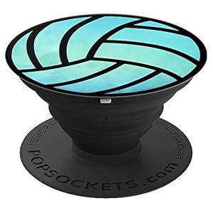 Volleyball Blue Watercolour PopSockets PopGrip: Swappable Grip for Phones & Tablets