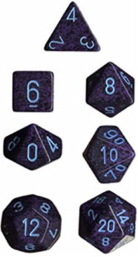 Polyhedral Dice: Speckled Colbalt