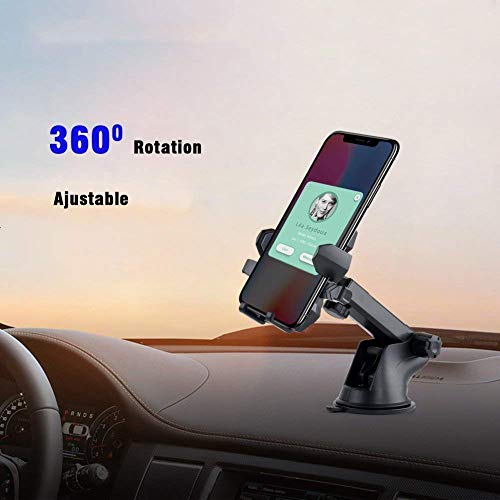 Car Phone Mount,Universal Washable Dashboard Cell Phone Holder with One-Touch Design, Air Vent Car Phone Holder Compatible for iPhone 6 6plus 7 7plus 8 8plus X Samsung Galaxy S9 S8 More by pipigo - Thumbnail 2