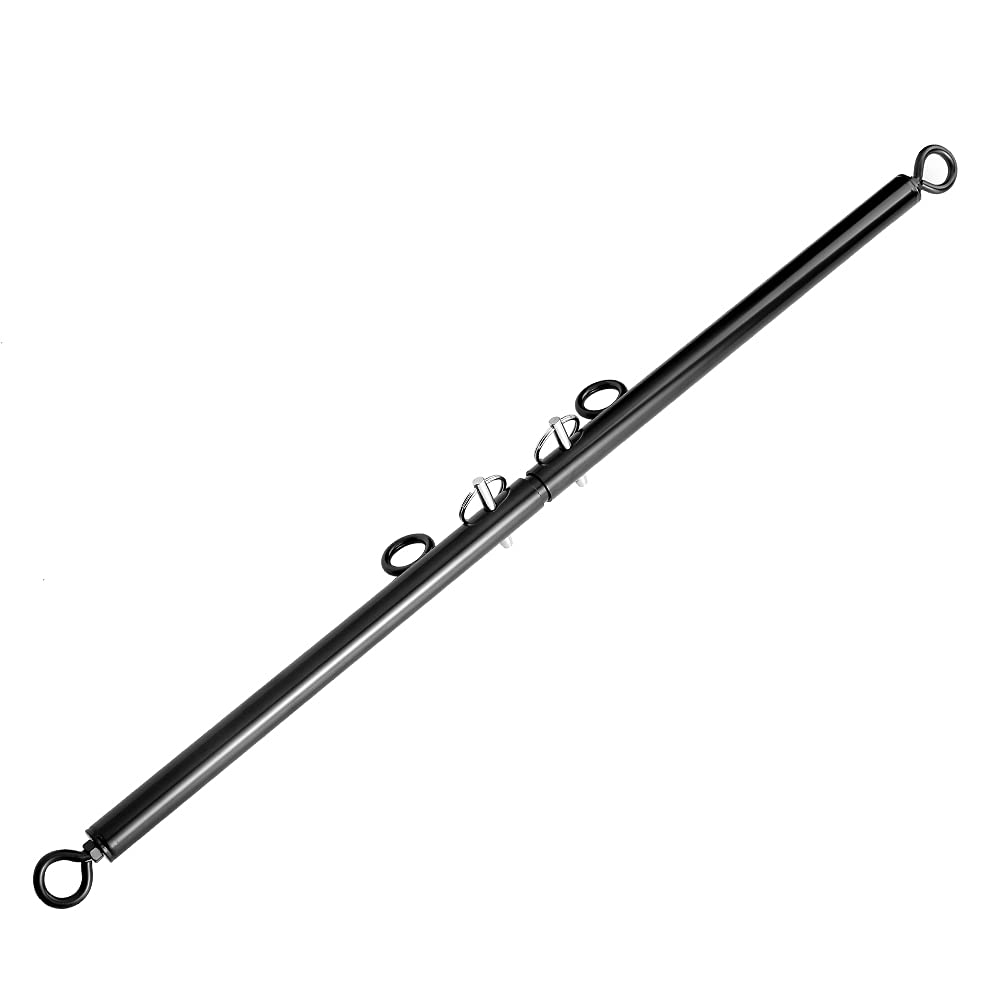 PENJOY Aluminum Alloy Silver Adjustable Pilates Spreader Bar Set Sports Aid Training Yoga Fitness Gear…