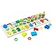 Muyindo Montessori Wood Blocks Puzzle Board Set for Toddler Preschool Kids, Learning & Educational Toys for Number Counting, Colors Stacking, Shape Sorting, Early Education Toy