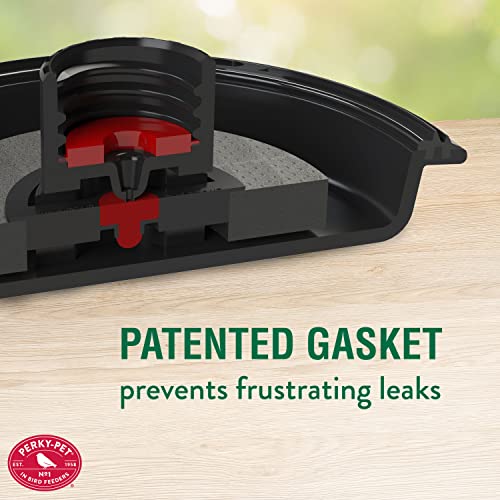 PerkyPet 91021SR Purple Diamond Wine Top Fill Glass Hummingbird