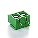 massmall 30Pieces 2 Pin 5mm Pitch PCB Mount Screw Terminal Block Connector 250V 8A(Green)