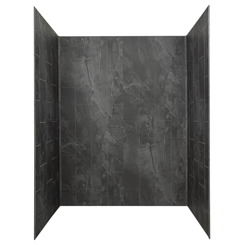 Palisade Vinyl Shower Surround Kit 78in x 60in x 32in, Urban Quarry
