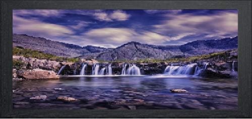 Black Panoramic Picture Frame Photo Frame Poster Frame Glass Real Wood 40'' x 13.5''
