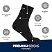 Pembrook Non Skid / Slip Socks – (2-Pack – Black) – Hospital - Fuzzy Slipper Socks – Great for adults, men, women. Designed for medical hospital patients but great for everyone