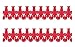 Beistle Crawfish Garland, 2 Piece, 9