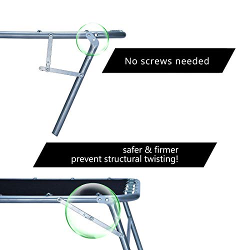 Quictent Heavy Duty Folding Bed with 2 Extra Support Belts, 300 lbs Max