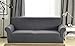 Argstar Jacquard XL Sofa Slipcover, Gray Stretch Oversized Couch Slip Cover, Spandex Furniture Protector for Large 3 Cushion Seater Living Room, Machine Washable